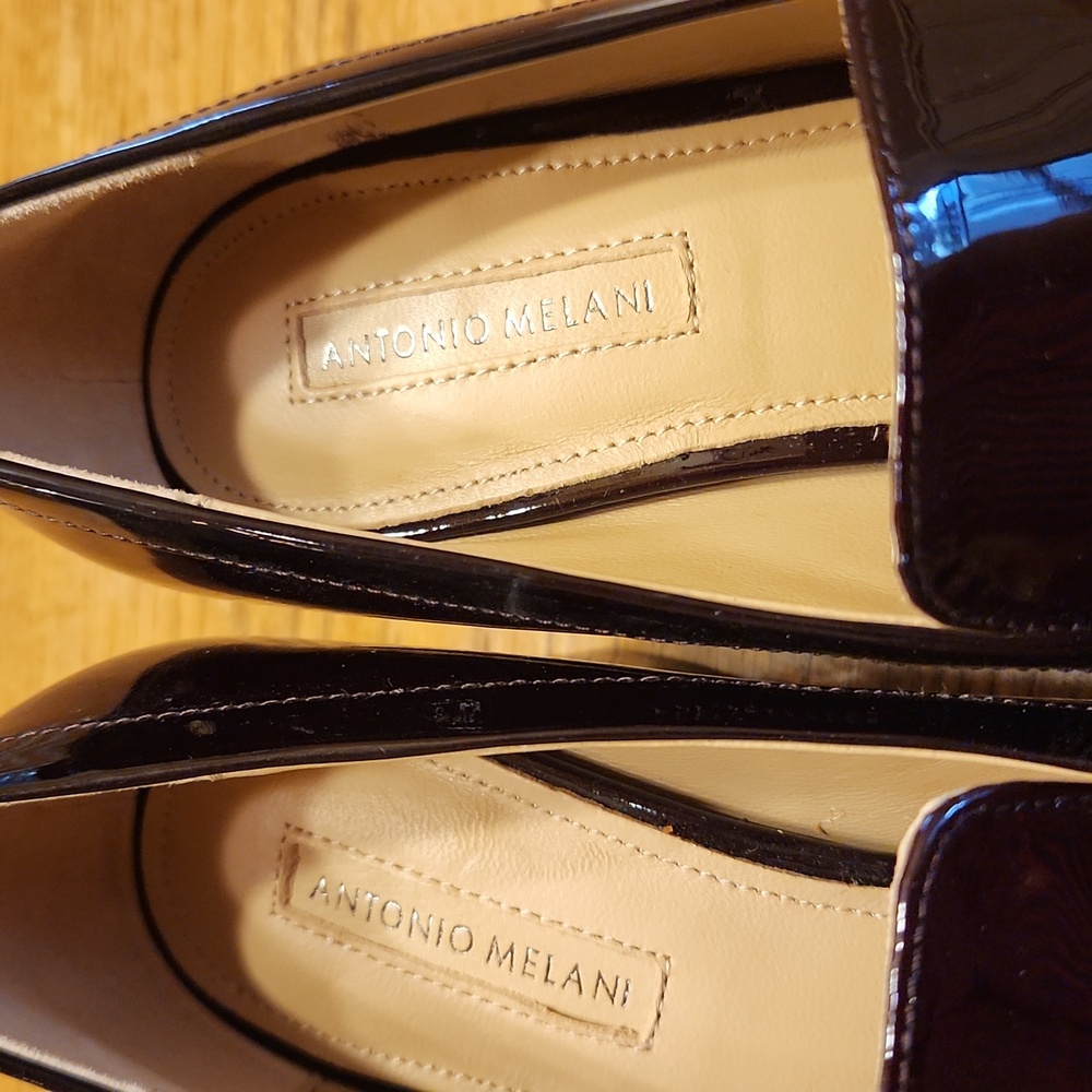 Antonio Melani "Aadin" Tassel Moccasins Block Heel Size 8 - Picture 5 of 13
